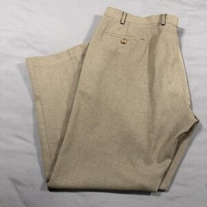 Ralph Lauren Men's Size W 42x30 L Premium Dress Pants Flat Front Brown